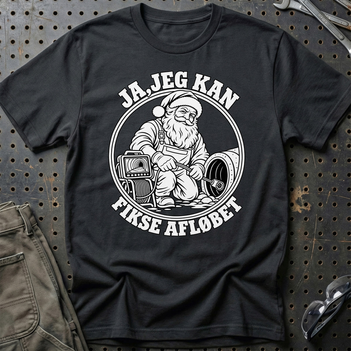 
Kloakmester – Santa Kan Det – Jul T-Shirt – Sort