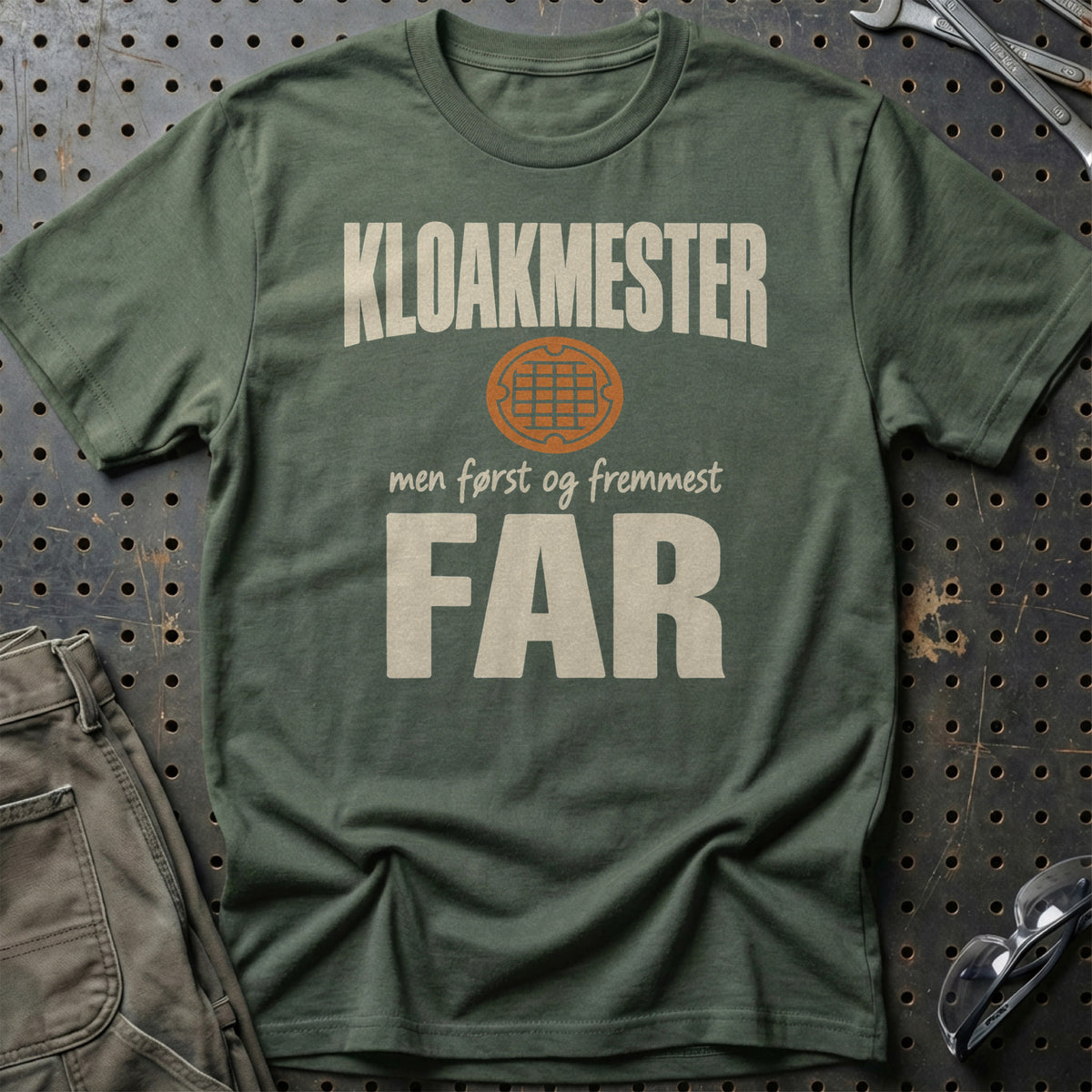 
Produktbillede af Kloakmester – Men Først Og Fremmest Far T-Shirt