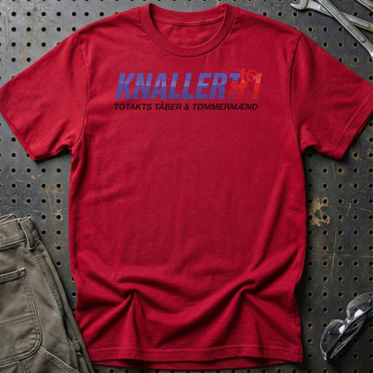 Knallert 1 Totakts Tåber & Tømmermænd - Unisex T-Shirt-Beklædning-Motoroil-Rød-S-Garage Culture Shop- garage - man cave - merchandise