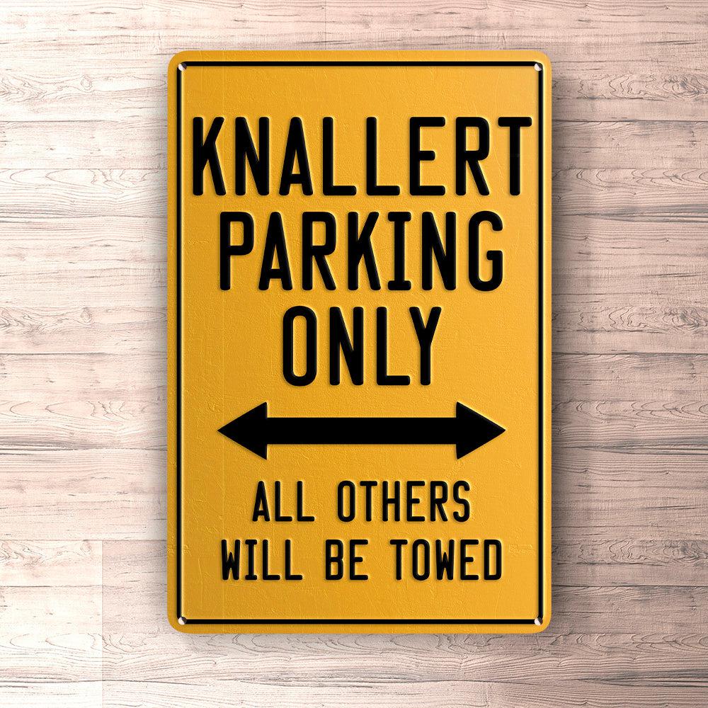 Knallert Parking Only Skilte, Musemåtte, Dørmåtte-Parking skilte-Knallert-Garage Culture Shop- garage - man cave - merchandise