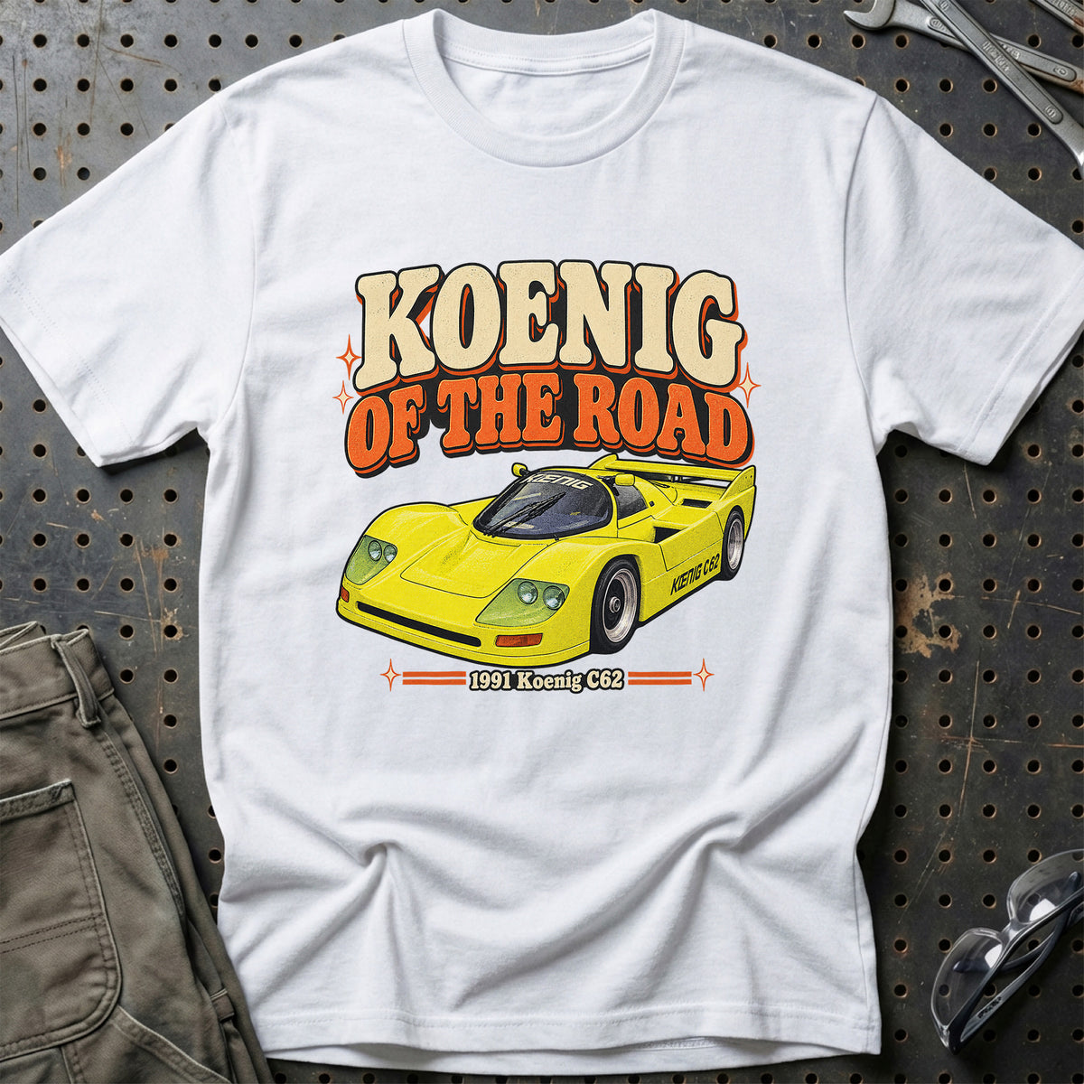 
Koenig C62 1991 – Koenig of the Road T-Shirt – Hvid
