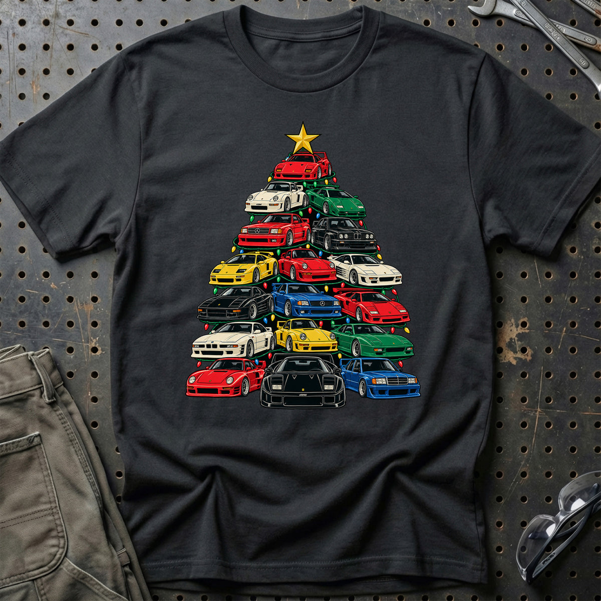 
Koenig Juletræ Christmas Tree Unisex T-Shirt – Sort – print foran
