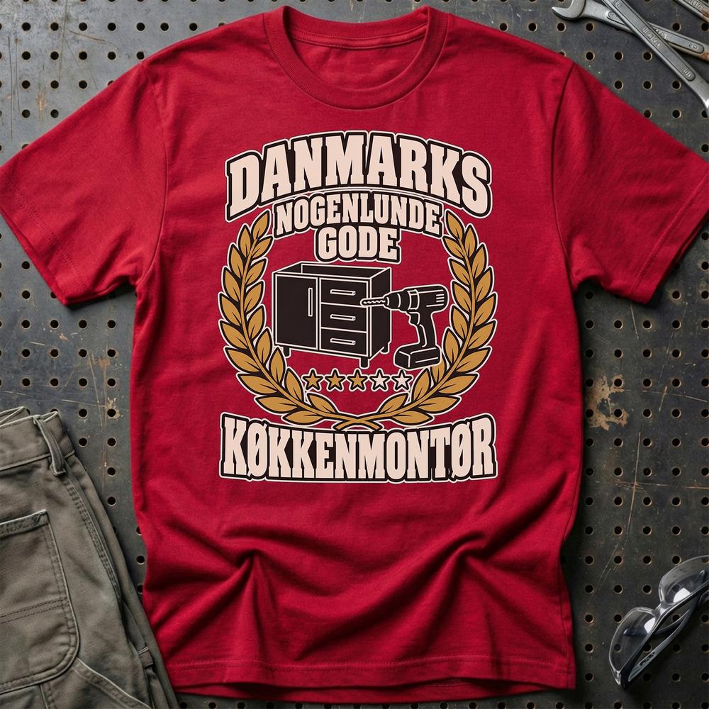 
Produktbillede af Køkkenmontør – Danmarks Nogenlunde Gode T-Shirt