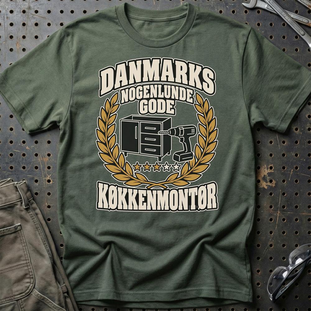 
Produktbillede af Køkkenmontør – Danmarks Nogenlunde Gode T-Shirt
