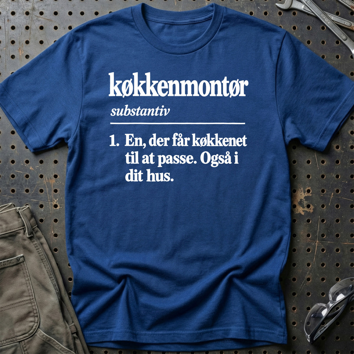 
Køkkenmontør – Definition T-Shirt – Blå Royal