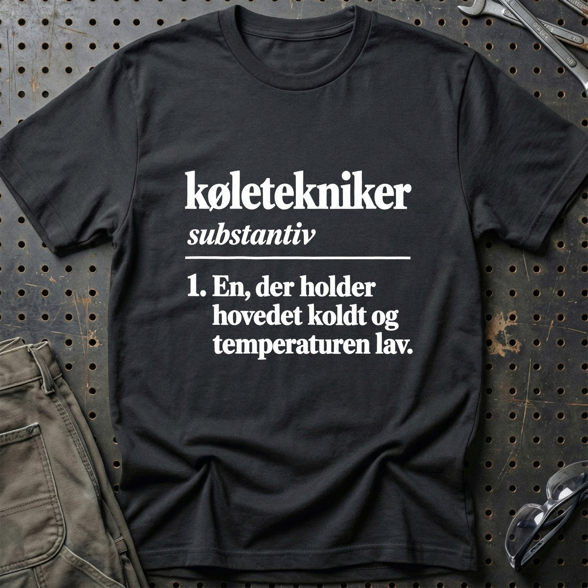 
Køletekniker – Definition T-Shirt – Sort