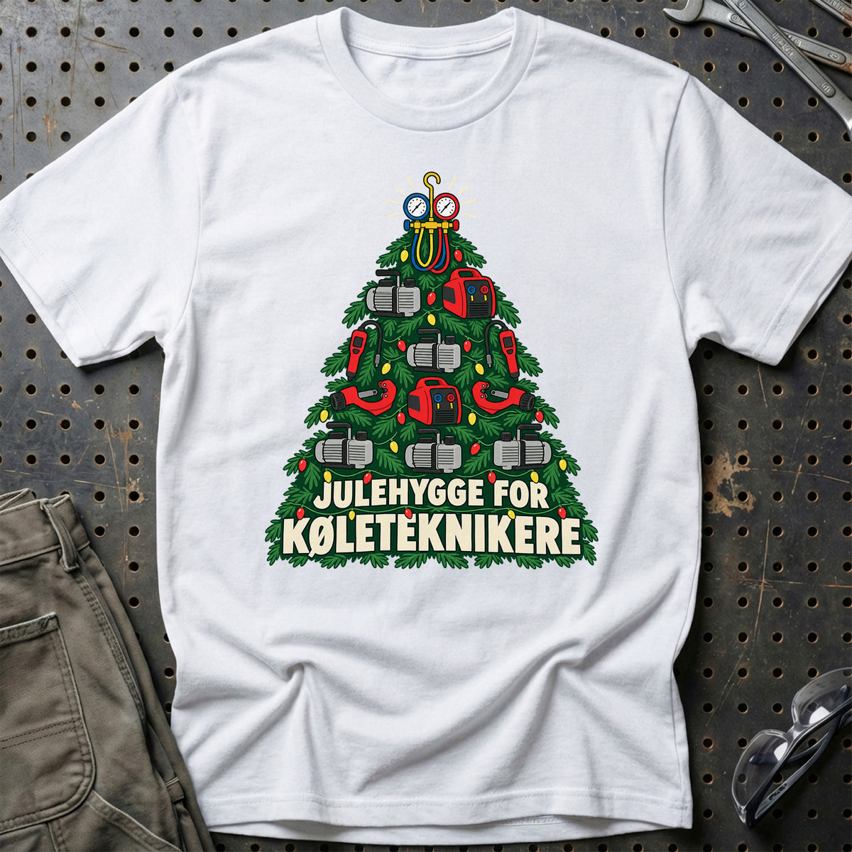 
Køletekniker – Julehygge – Unisex T-Shirt – Hvid