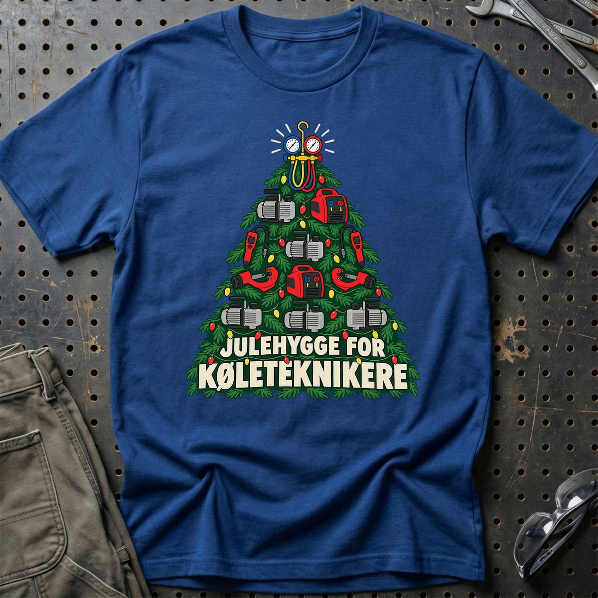 
Køletekniker – Julehygge – Unisex T-Shirt – Blå Royal