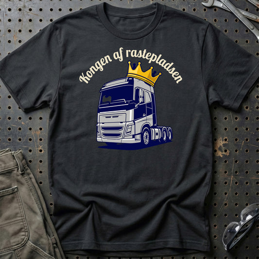 Lastbilchauffør Kongen af Rastepladsen - Unisex T-Shirt , Bomuld