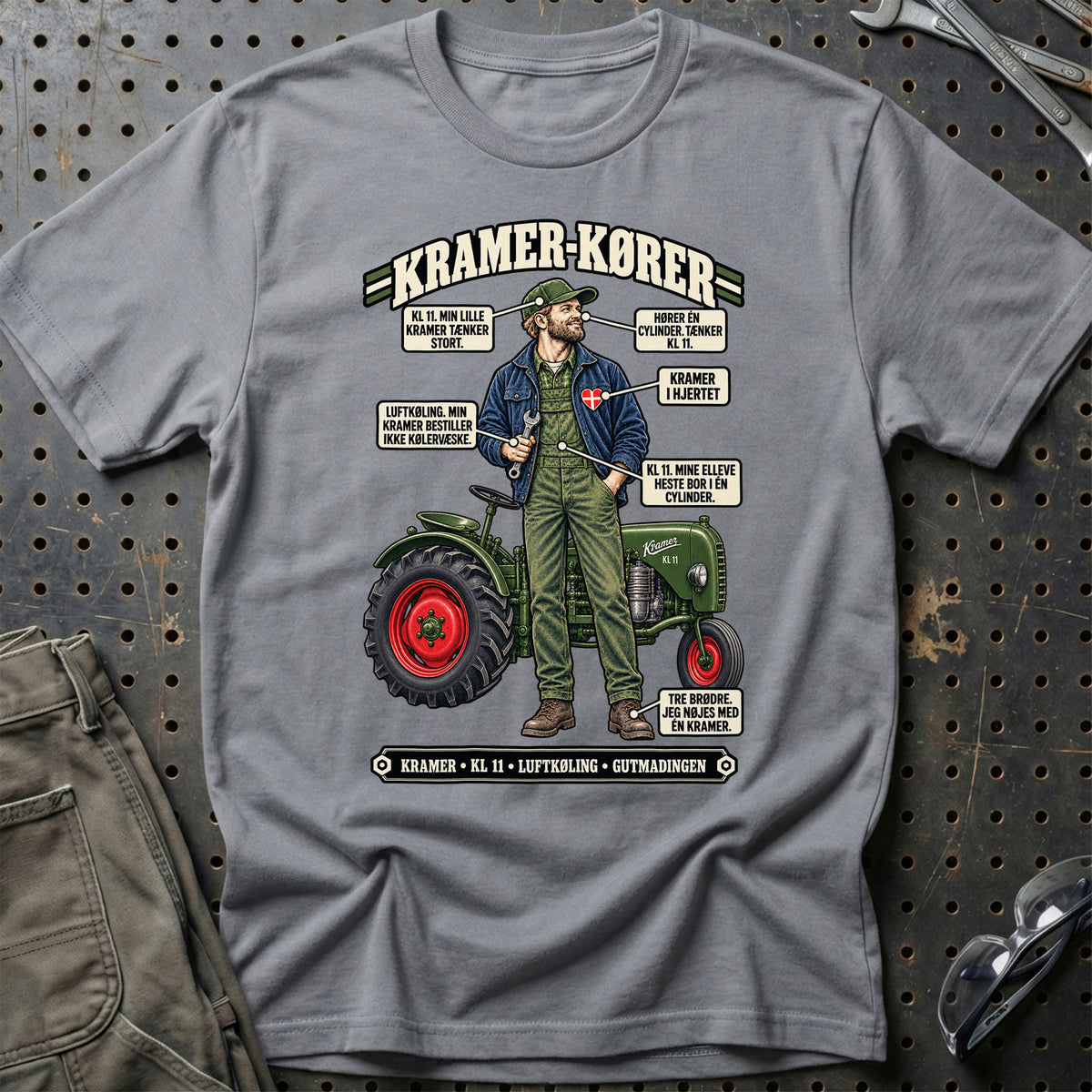 
Kramer-Kører T-Shirt – Grå Sport