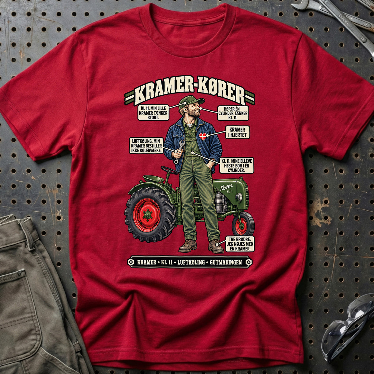 
Kramer-Kører T-Shirt – Rød