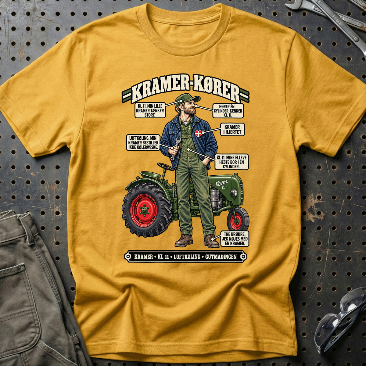 
Kramer-Kører T-Shirt – Guld