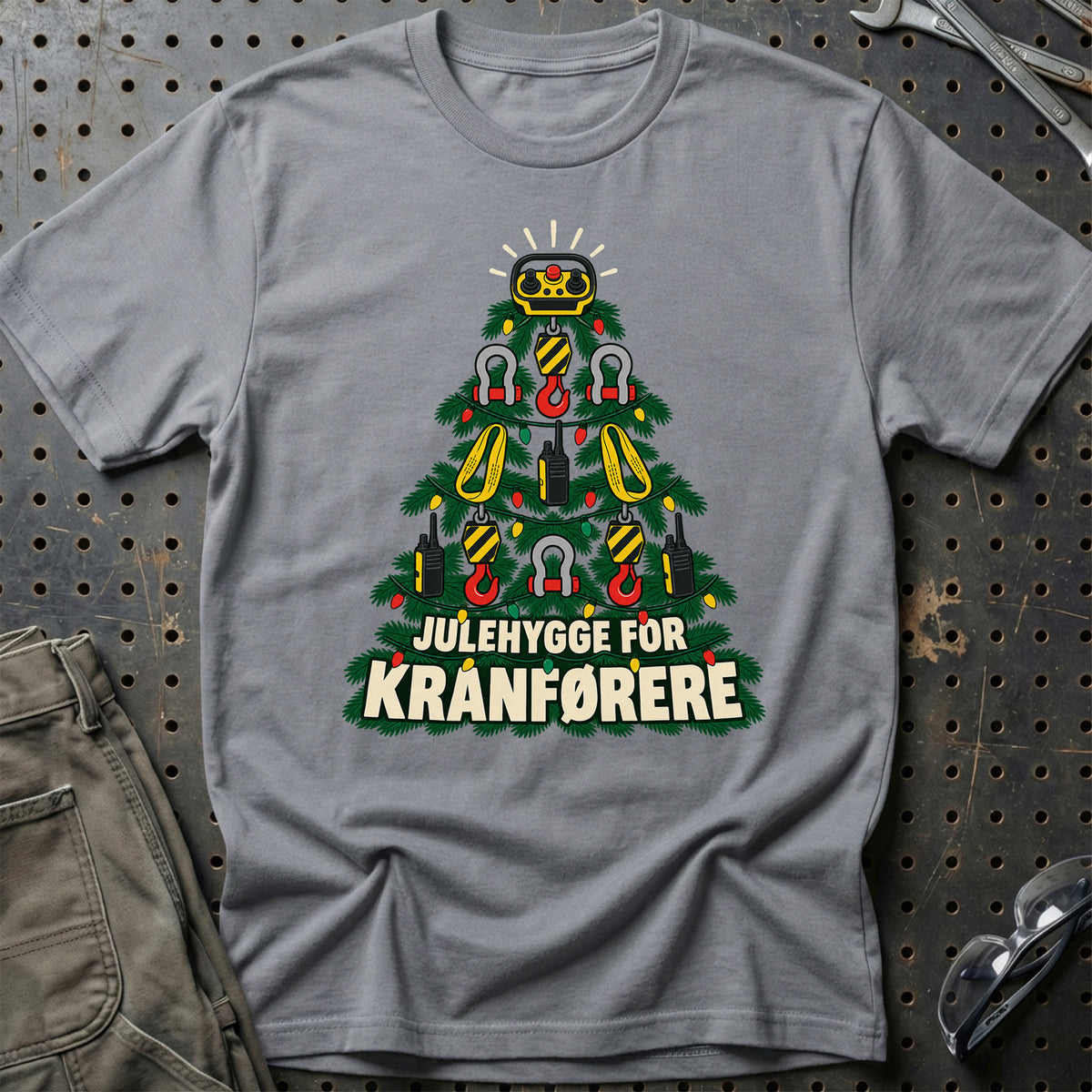 
Kranfører – Julehygge – Unisex T-Shirt – Grå Sport