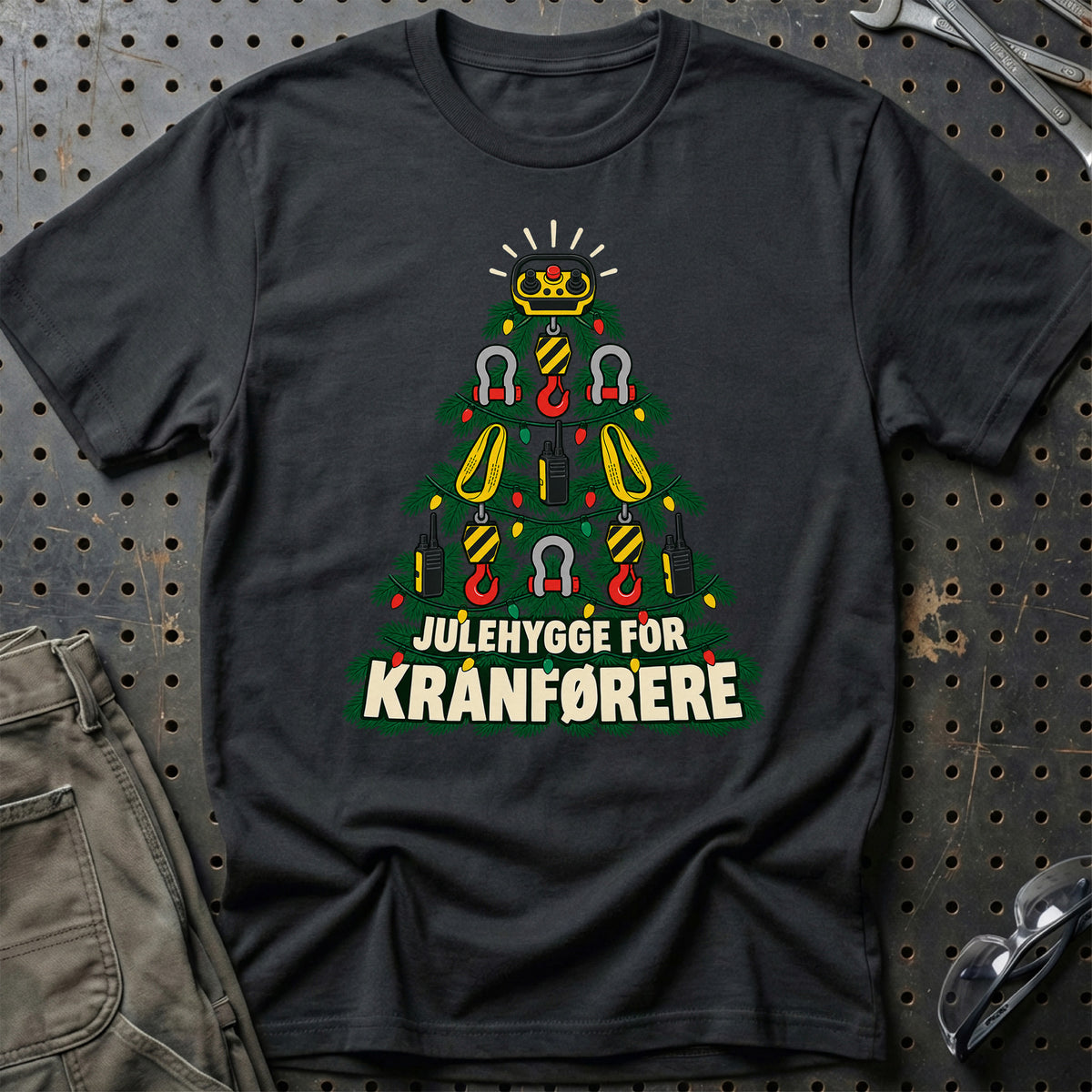 
Kranfører – Julehygge – Unisex T-Shirt – Sort