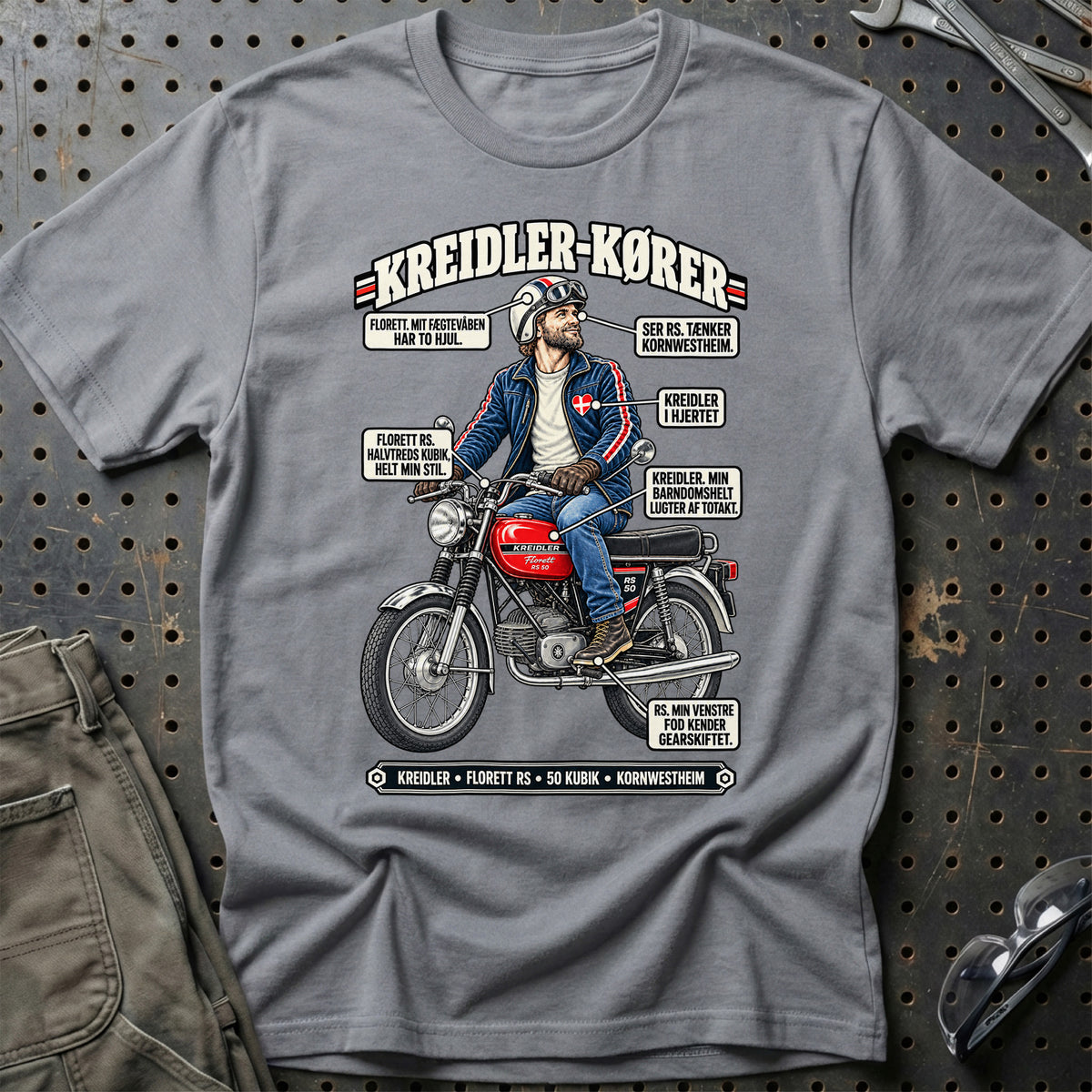 
Kreidler-Kører T-Shirt – Grå Sport
