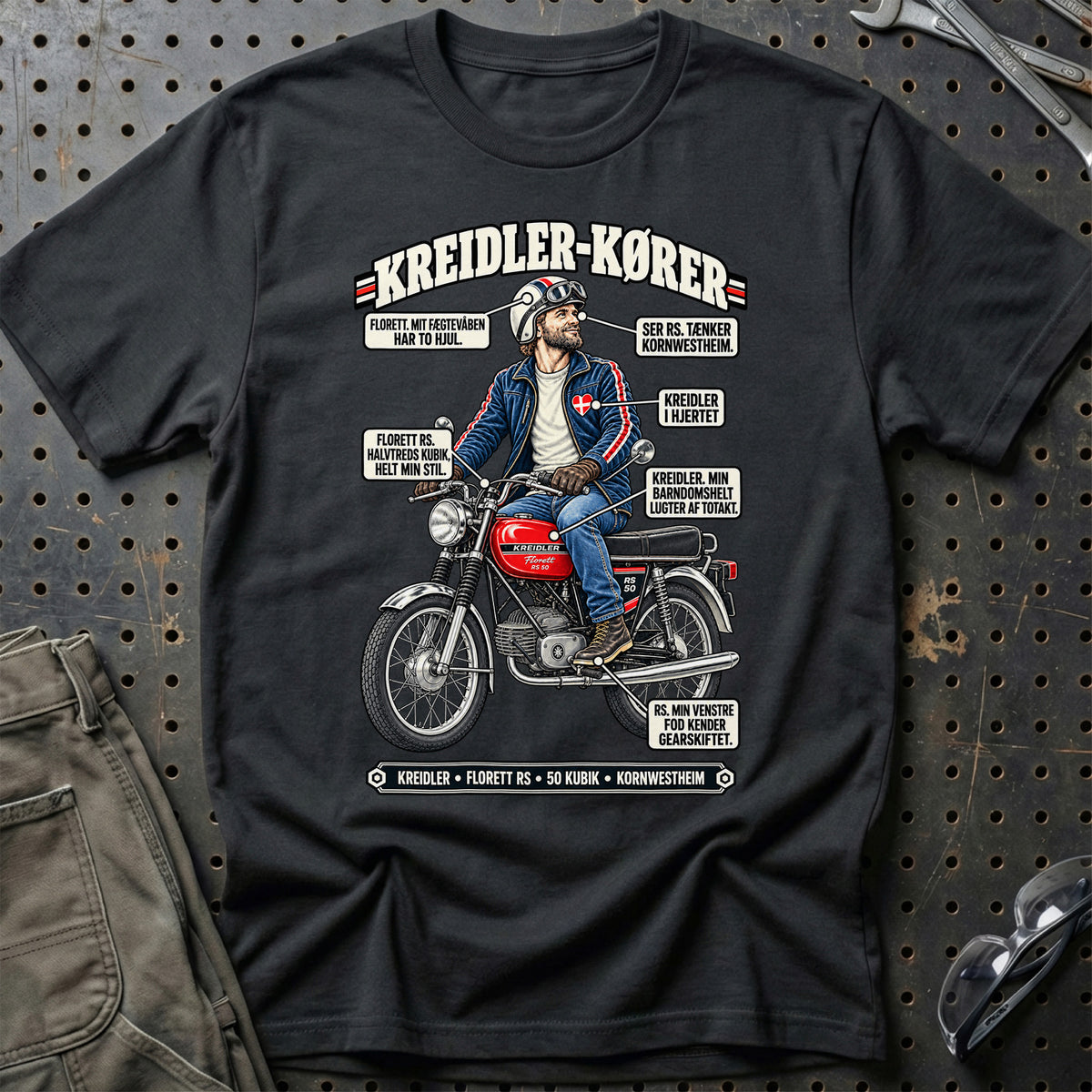 
Kreidler-Kører T-Shirt – Sort
