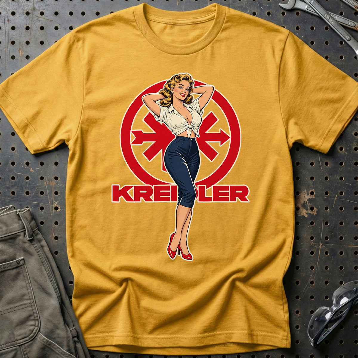 
Produktbillede af Kreidler Retro Pinup T-Shirt
