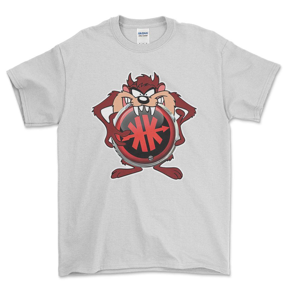 Kreidler TAZ Unisex T-Shirt , Bomuld-Beklædning-Kreidler-Hvid-S-Forside-Garage Culture Shop- garage - man cave - merchandise