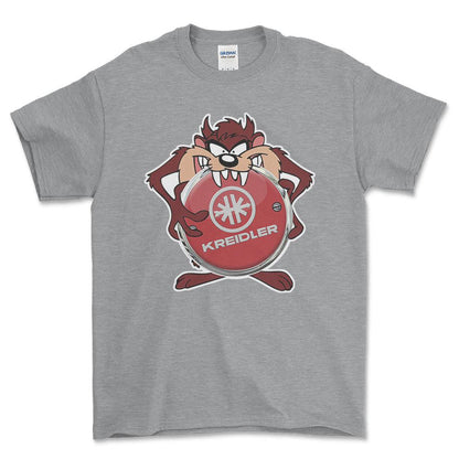 Kreidler TAZ Unisex T-Shirt , Bomuld-Beklædning-Kreidler-Grå Sport-S-Forside-Garage Culture Shop- garage - man cave - merchandise