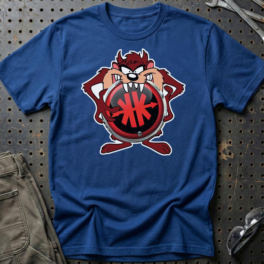 Kreidler TAZ Unisex T-Shirt , Bomuld-Beklædning-Kreidler-Blå Royal-S-Garage Culture Shop- garage - man cave - merchandise