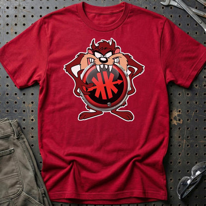 Kreidler TAZ Unisex T-Shirt , Bomuld-Beklædning-Kreidler-Rød-S-Garage Culture Shop- garage - man cave - merchandise