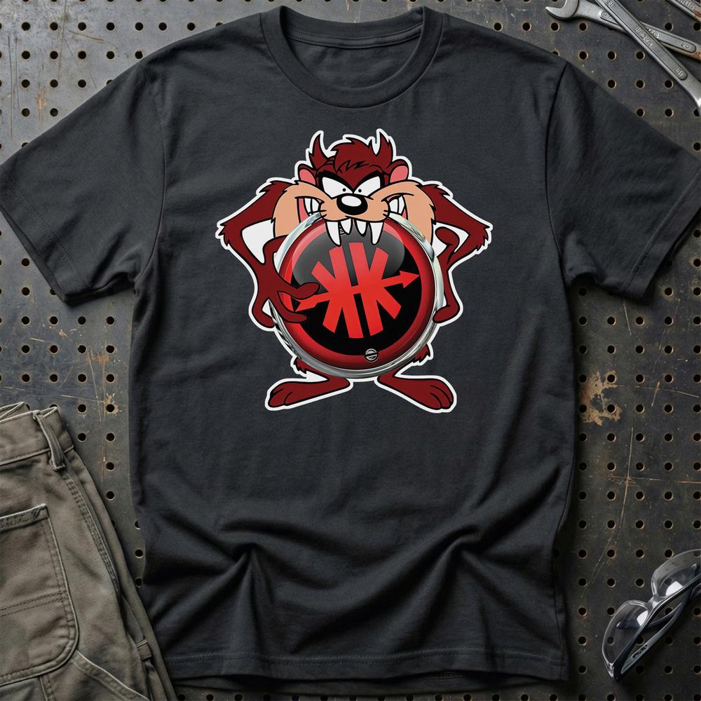 Kreidler TAZ Unisex T-Shirt , Bomuld-Beklædning-Kreidler-Sort-S-Garage Culture Shop- garage - man cave - merchandise