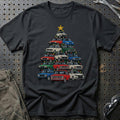 Lada Juletræ T-Shirt-Beklædning-Lada-Sort-S-Garage Culture Shop- garage - man cave - merchandise