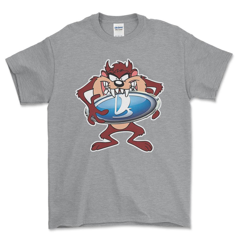 Lada TAZ Unisex T-Shirt , Bomuld-Beklædning-Lada-Grå Sport-S-Forside-Garage Culture Shop- garage - man cave - merchandise