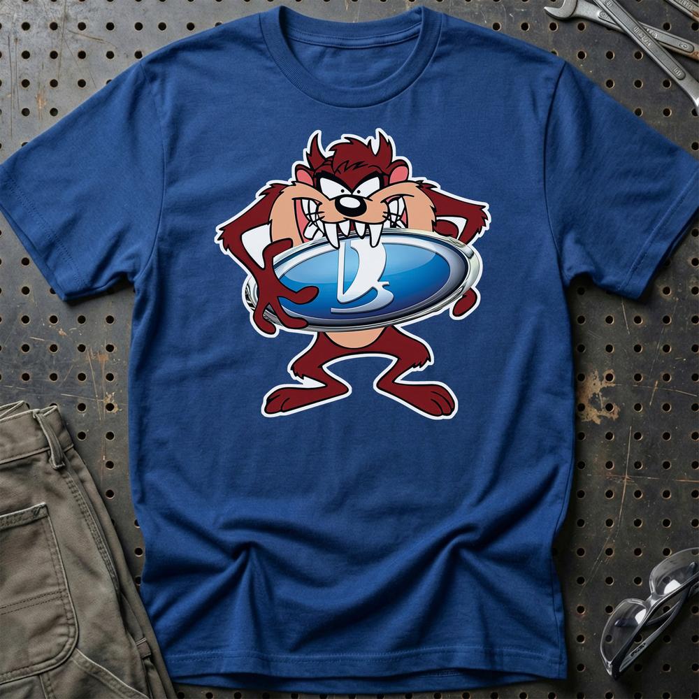 Lada TAZ Unisex T-Shirt , Bomuld-Beklædning-Lada-Blå Royal-S-Garage Culture Shop- garage - man cave - merchandise