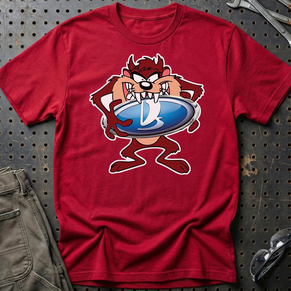 Lada TAZ Unisex T-Shirt , Bomuld-Beklædning-Lada-Rød-S-Garage Culture Shop- garage - man cave - merchandise