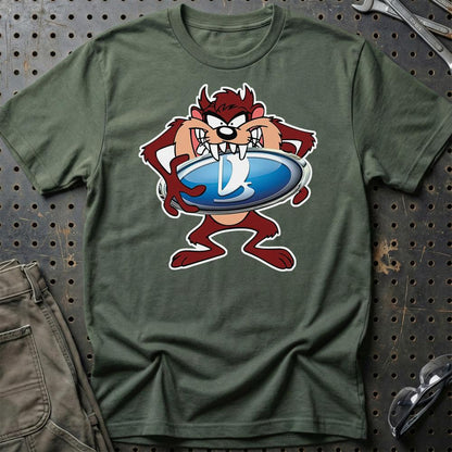 Lada TAZ Unisex T-Shirt , Bomuld-Beklædning-Lada-Grøn Militær-S-Garage Culture Shop- garage - man cave - merchandise