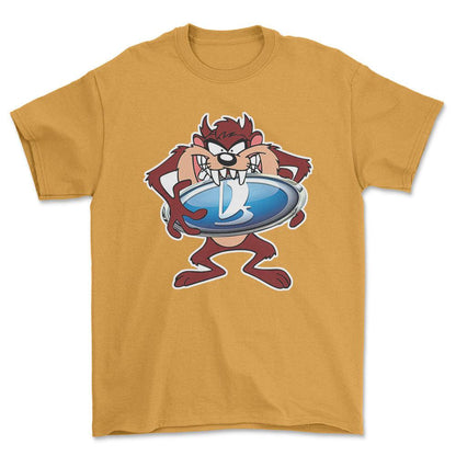 Lada TAZ Unisex T-Shirt , Bomuld-Beklædning-Lada-Guld-S-Forside-Garage Culture Shop- garage - man cave - merchandise
