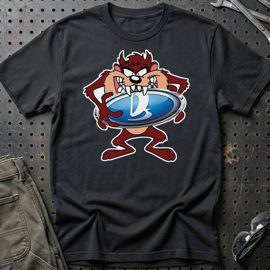 Lada TAZ Unisex T-Shirt , Bomuld-Beklædning-Lada-Sort-S-Garage Culture Shop- garage - man cave - merchandise