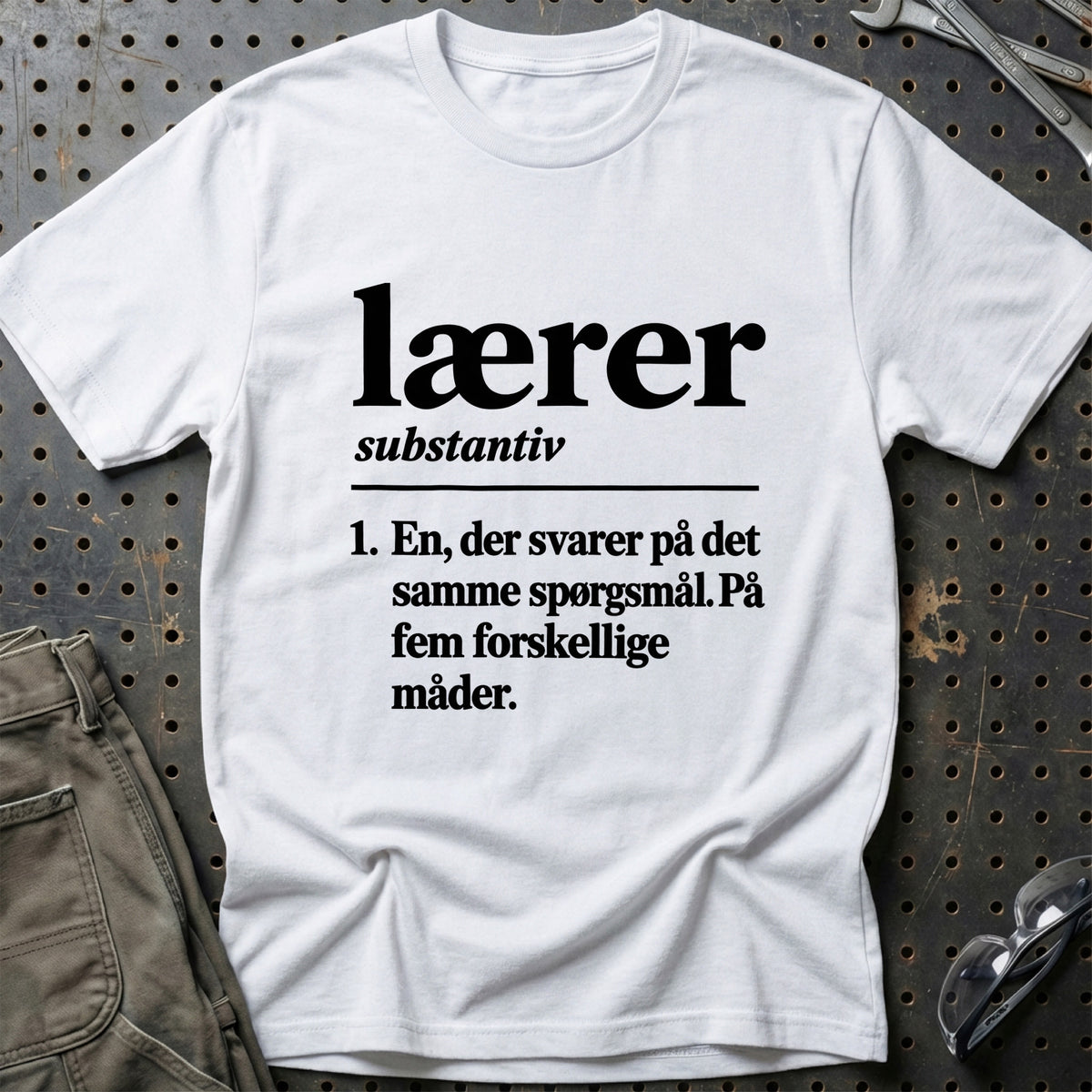 
Lærer – Definition T-Shirt – Hvid