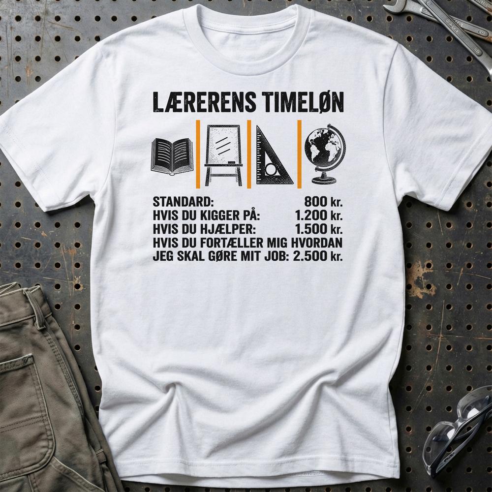 
Produktbillede af Lærerens Timeløn T-Shirt