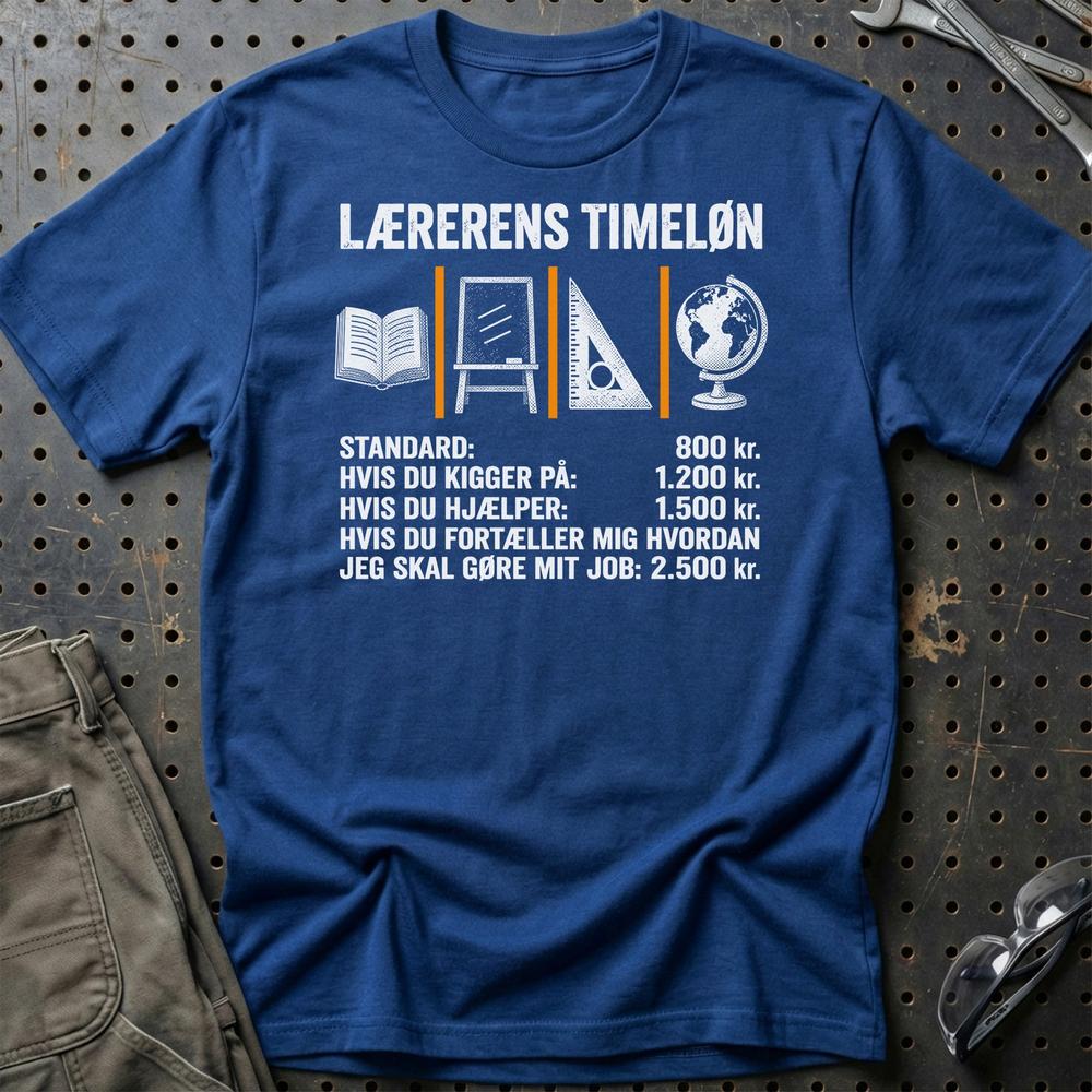 
Produktbillede af Lærerens Timeløn T-Shirt