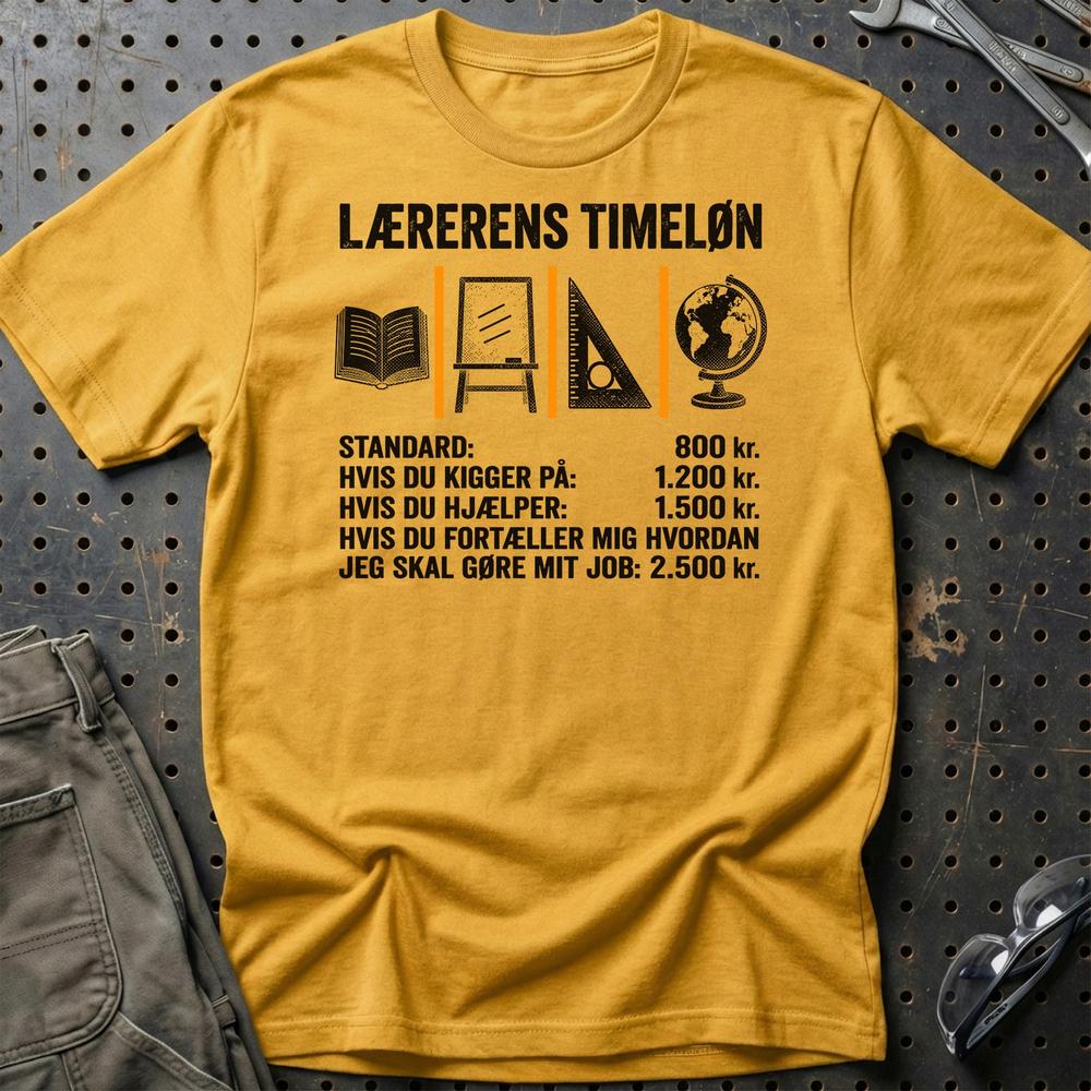 
Produktbillede af Lærerens Timeløn T-Shirt