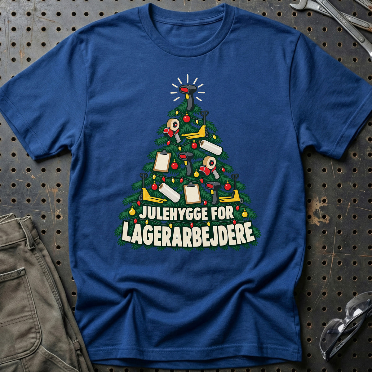 
Lagerarbejder – Julehygge – Unisex T-Shirt – Blå Royal