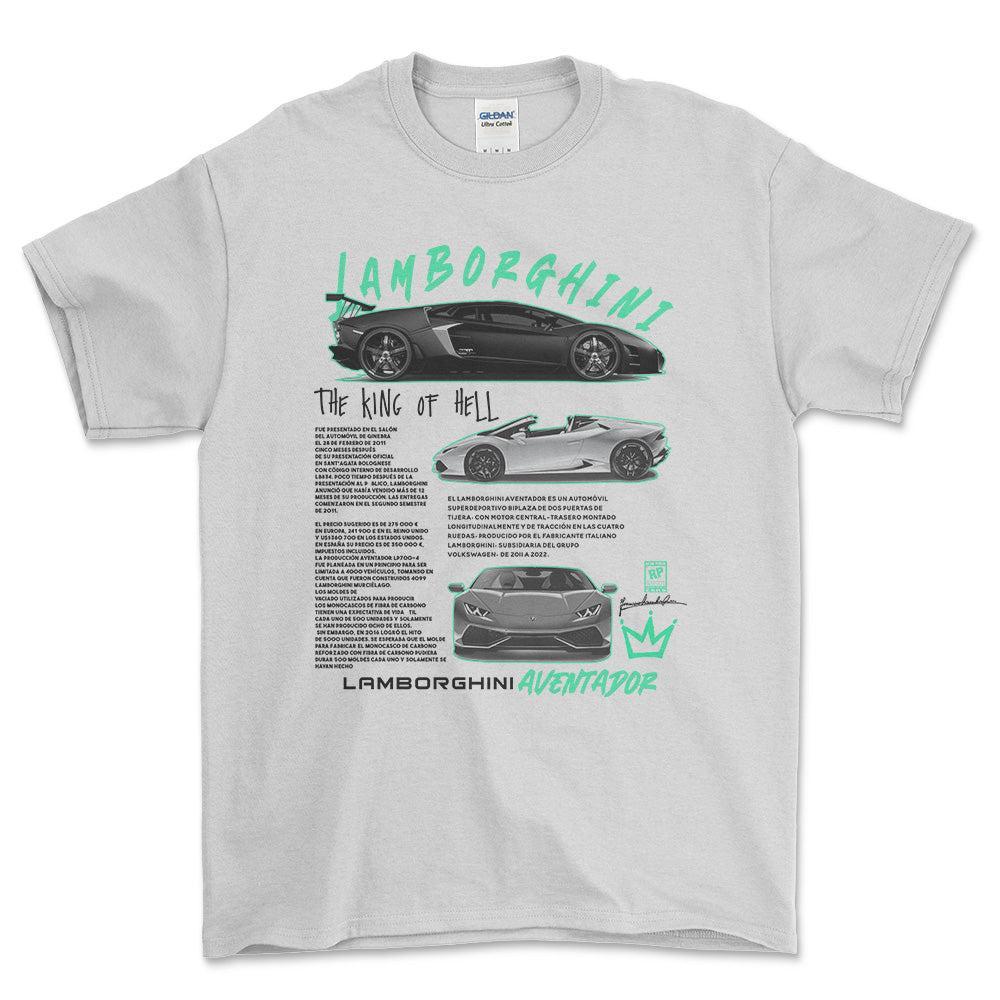 Lamborghini Aventador T-Shirt-Beklædning-Lamborghini-Hvid-S-Garage Culture Shop- garage - man cave - merchandise