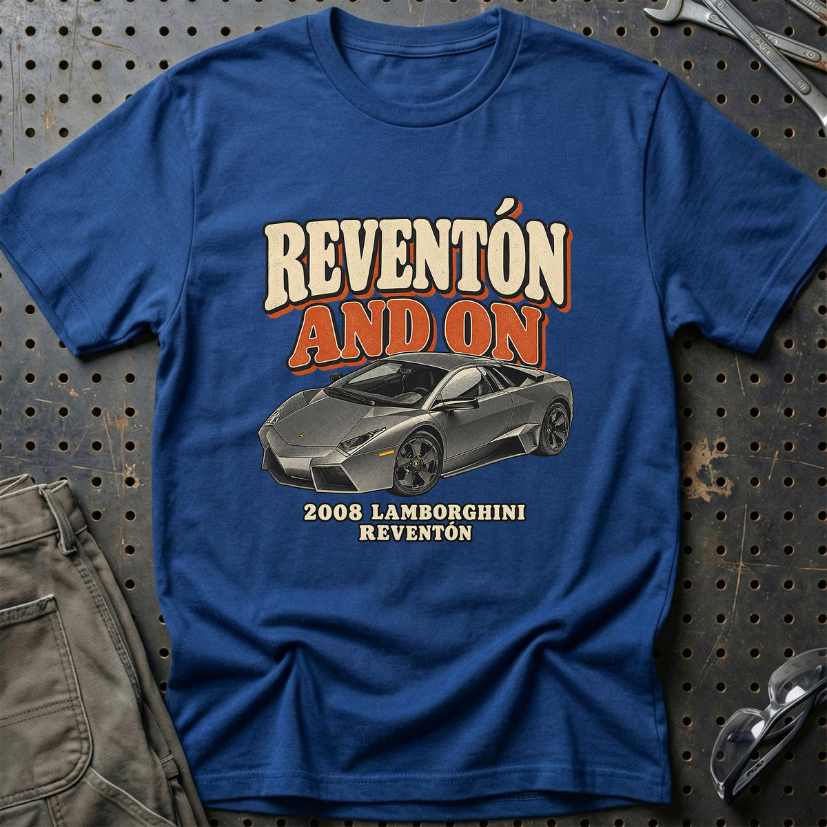 
Lamborghini Reventón 2008 – Reventón and On T-Shirt – Blå Royal