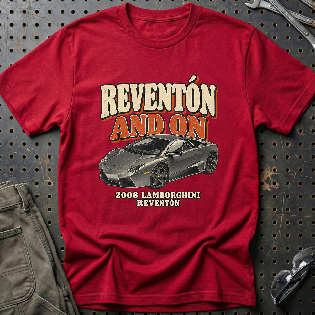 
Lamborghini Reventón 2008 – Reventón and On T-Shirt – Rød