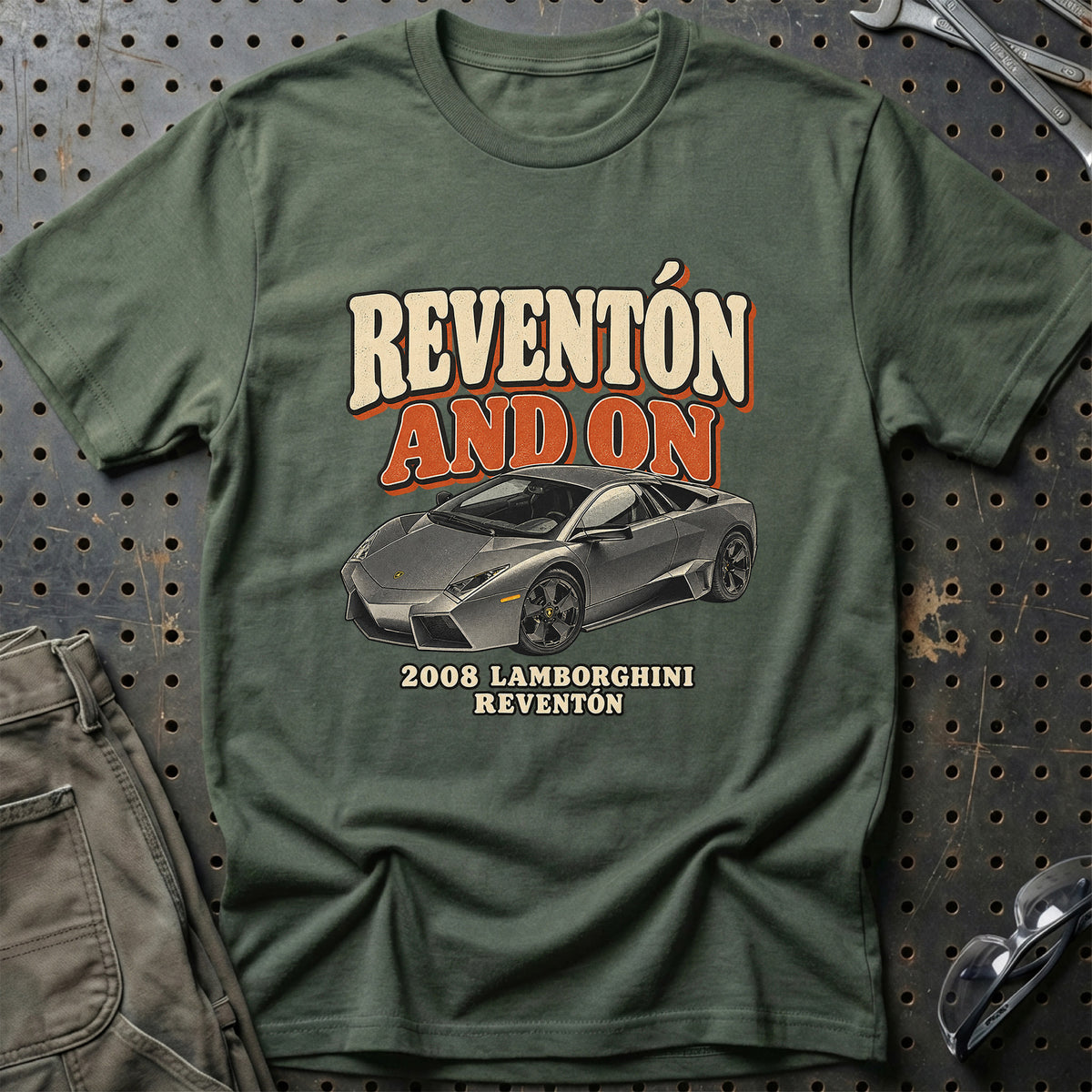 
Lamborghini Reventón 2008 – Reventón and On T-Shirt – Grøn Militær