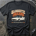 
Lamborghini Silhouette 1976 – Silhouette Dreams T-Shirt – Sort