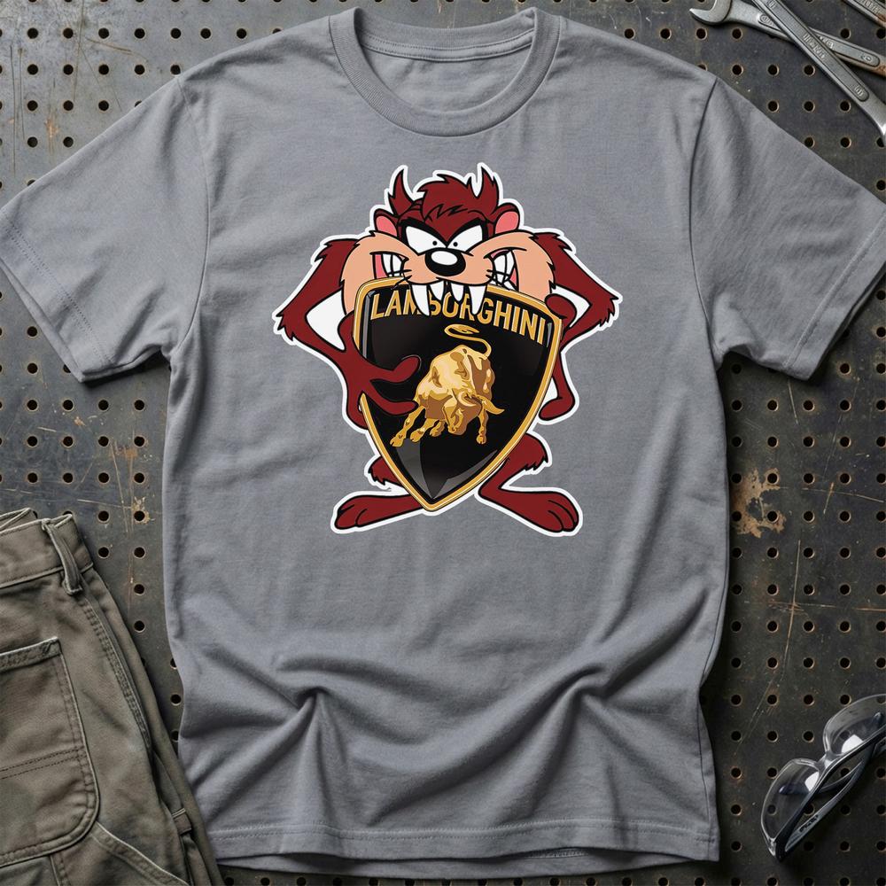 Lamborghini TAZ T-Shirt-Beklædning-Lamborghini-Grå Sport-S-Garage Culture Shop- garage - man cave - merchandise