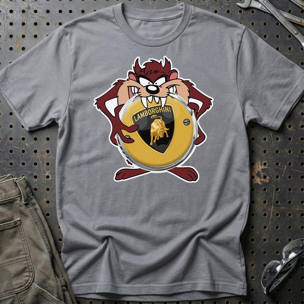 Lamborghini TAZ T-Shirt-Beklædning-Lamborghini-Grå Sport-S-Garage Culture Shop- garage - man cave - merchandise