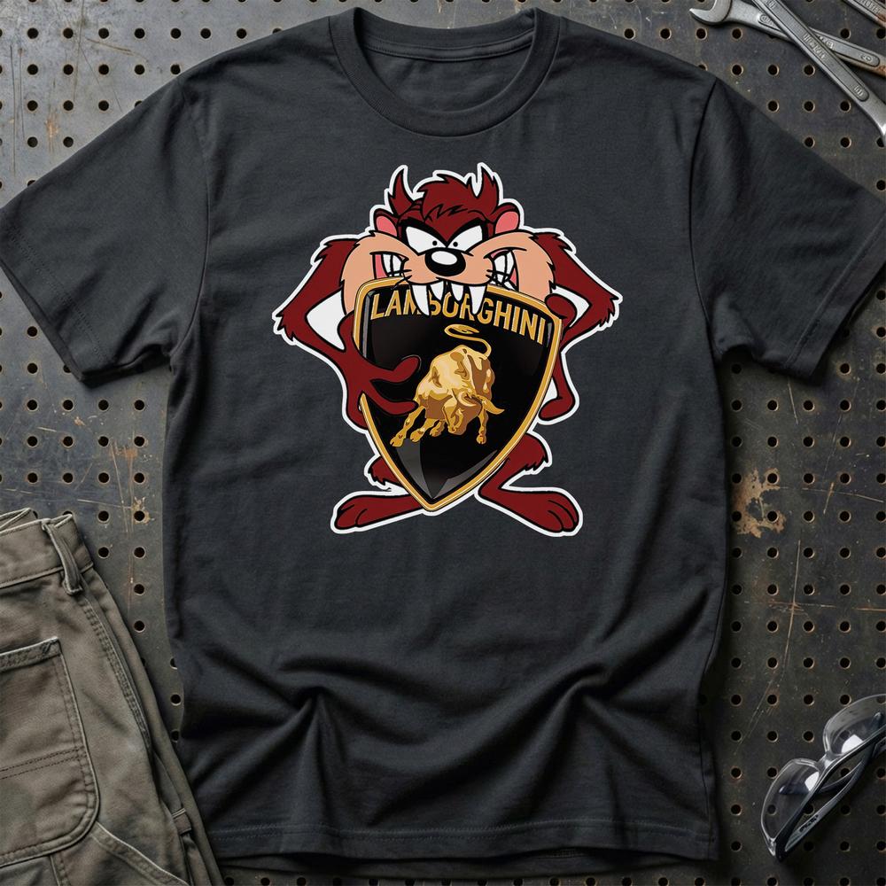 Lamborghini TAZ T-Shirt-Beklædning-Lamborghini-Sort-S-Garage Culture Shop- garage - man cave - merchandise