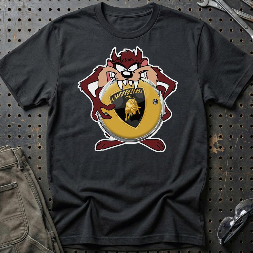 Lamborghini TAZ T-Shirt-Beklædning-Lamborghini-Sort-S-Garage Culture Shop- garage - man cave - merchandise