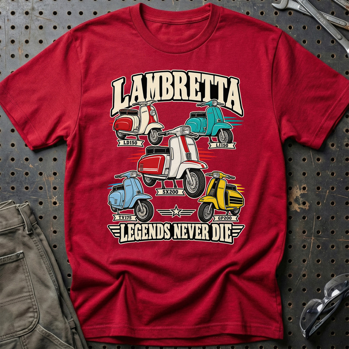 
Produktbillede af Lambretta Legends Never Die T-Shirt