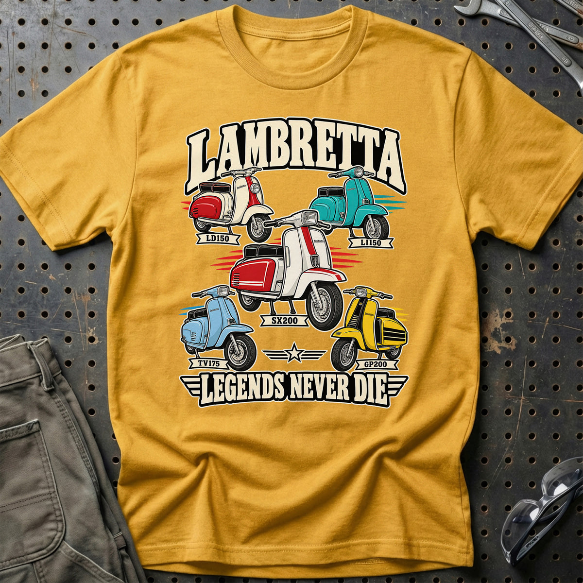 
Produktbillede af Lambretta Legends Never Die T-Shirt