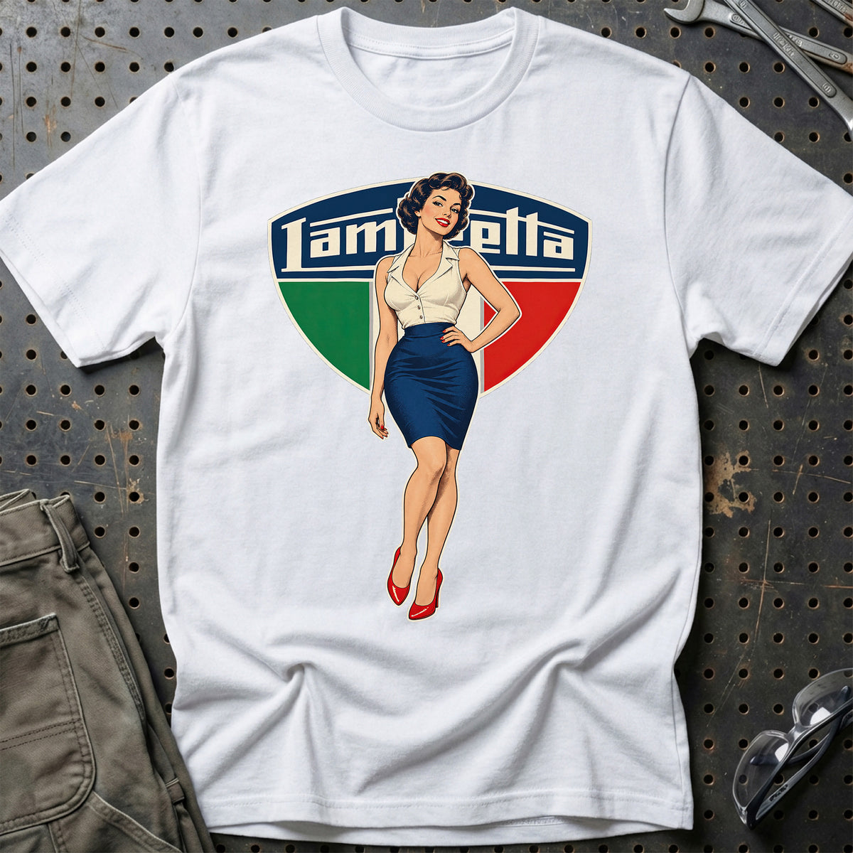 
Produktbillede af Lambretta Retro Pinup T-Shirt